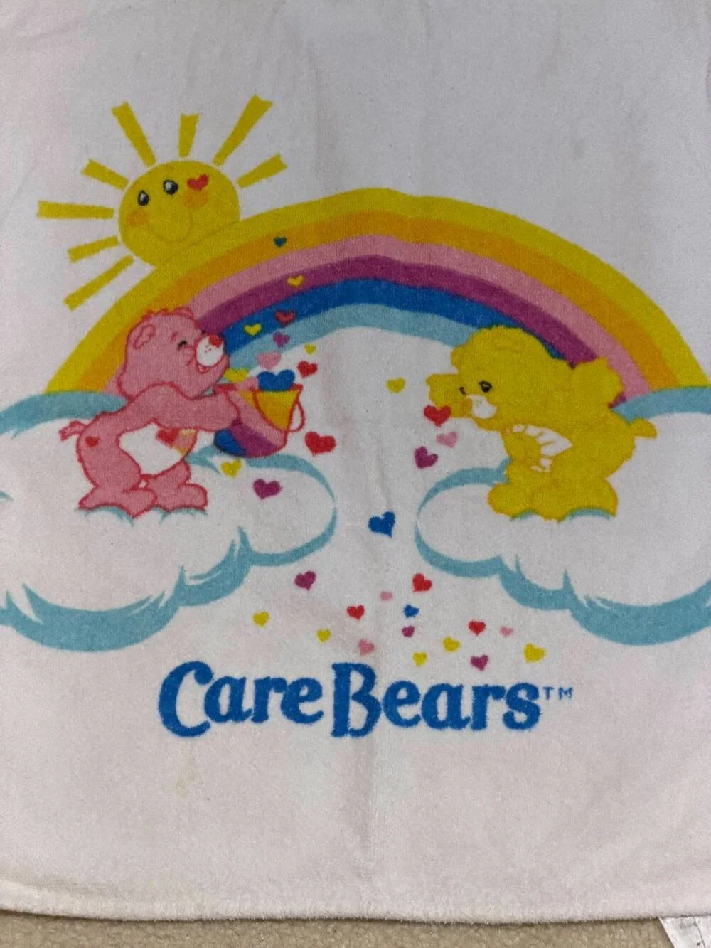 Care Bears Kids Bath Towel Vintage